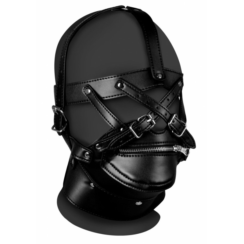 Ouch! Xtreme Bâillon SM Zip-Up Noir